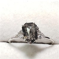 $1800 10K  Salt And Papper Diamond(1.8ct) Ring
