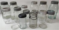 Assorted Glass Jars - Mostly Canning Jars