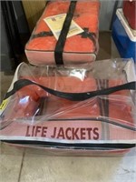 (4) Orange Life Jackets
