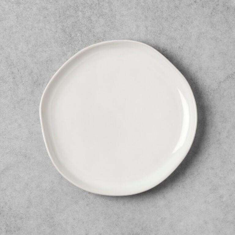 8 Stoneware Salad Plate Cream - Hearth & Hand Set