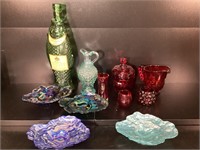 Colorful Glass Items lot