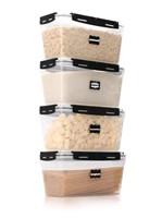 New CASA LINGO Plastic Airtight Food Storage Conta