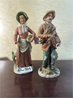 Elderly couple figurines