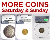 MORE COINS SATURDAY AND SUNDAY