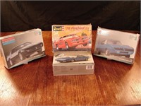 Lot of 4 collector model muscle car kits