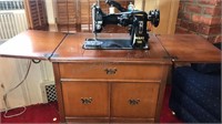 Vintage Pfaff Electric Sewing Machine In cabinet