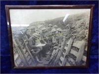 Framed B/W WWI Photograph