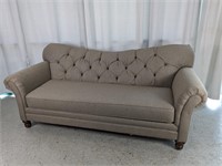 Vintage Mid-Century Modern Grey Sofa