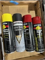 (2) Red, (1) & (1) Yellow Spray Paint