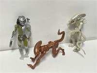 Predator And Alien Action Figures (3)