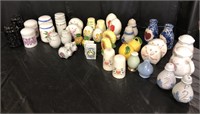 Variety of Salt and Pepper Shakers