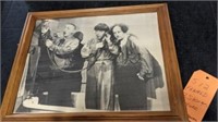 Framed 3 Stooges Picture, 1977 Norman Mayerer