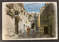 JERUSALEM: Rare Victorian BENSDORP Chocolate Card