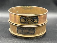 Vintage Brass Testing Sieves