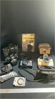 Camera collection, Nikon revere, iMac, and revere