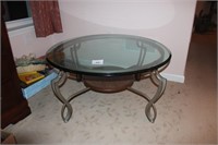 MID CENTURY MODERN GLASS TABLE TOP