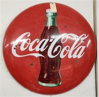 "Coca-Cola" Single-Sided Porcelain Button Sign