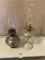 1 Nickel Plated Oil Lamp