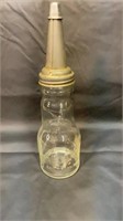 Marquette oil bottle with Master spout and cap