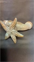 Brass starfish water spicket