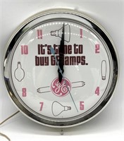GE Advertising Wall Clock 13.25” (plastic with