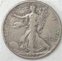 1929-D Liberty Walking Half Dollar