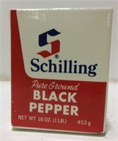 Vintage Schilling Black Pepper Ceramic Planter