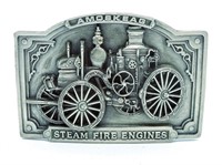 Steam Fire Engine Belt Buckle