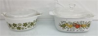 Vintage pyrex and Corning Ware 1-1/2pt & 1-1/2qt