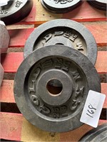 Two 25 pound weight plates