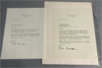 2 Signed Letters from Bill Clinton to Ben G. King