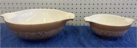 PYREX WOODLAND BROWN MIXING BOWLS