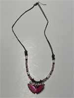 BUTTERFLY & BEADS  NECKLACE