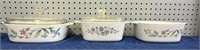 CORNING WARE FLORAL BUTTERFLY AND IVY PATTERN