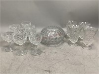 Fostoria American Sorbets, Goblets and Bowl