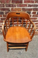 Antique Barrel Back Chair 30.5"