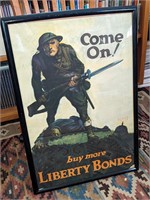 Original WW1 Recruiting Poster Framed