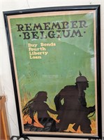 WW1 Original Recruiting Poster Framed
