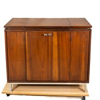 Vintage KLH Model 25 Record Player Wood Cabinet