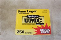 250 rounds of 9mm Luger