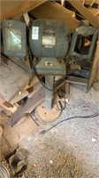 Vintage Dunlap bench grinder