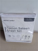 PROTECT A BED MATTRESS QUEEN COTTON SATEEN SHEETS.