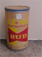 Anheuser-Busch BUD Dried Egg Products Container