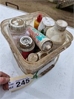Tub of workshop condiments