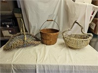 Vintage Apple and Wicker Baskets