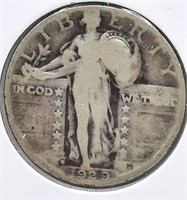 1929-D Standing Liberty 25 Cent Coin