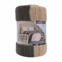 Reversible Sherpa Fleece Blanket 108 x 94