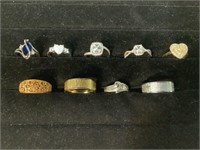 9 Costume Rings