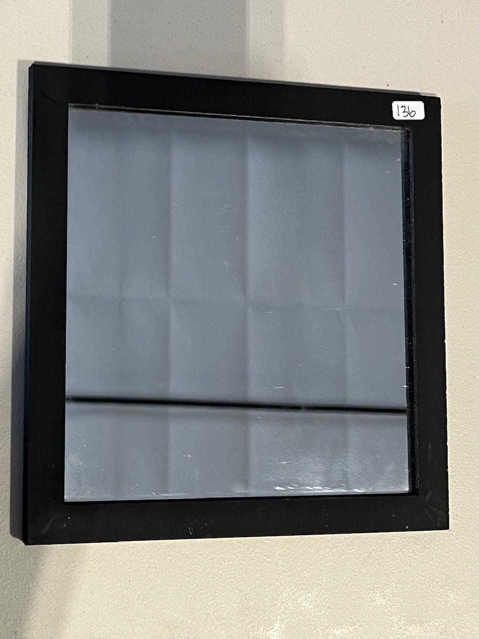 WALL MIRROR - BLACK FRAME -91/2 x 91/2