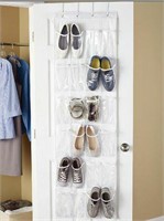 Mainstays 24 Pocket Over the Door Shoe Organizer